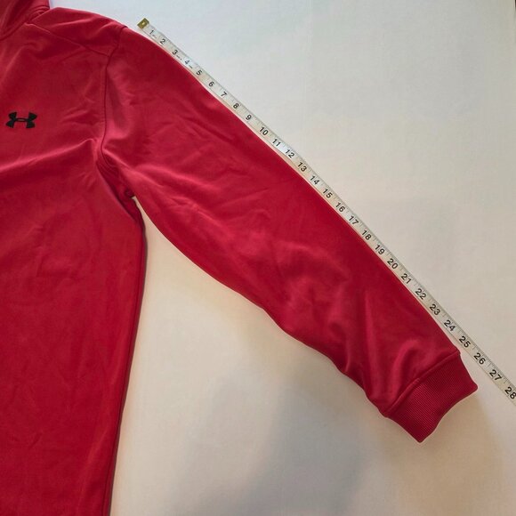 Under Armour ColdGear ¼-Zip Pullover, XL, Red w/Black Trim & Logo - Picture 5 of 10